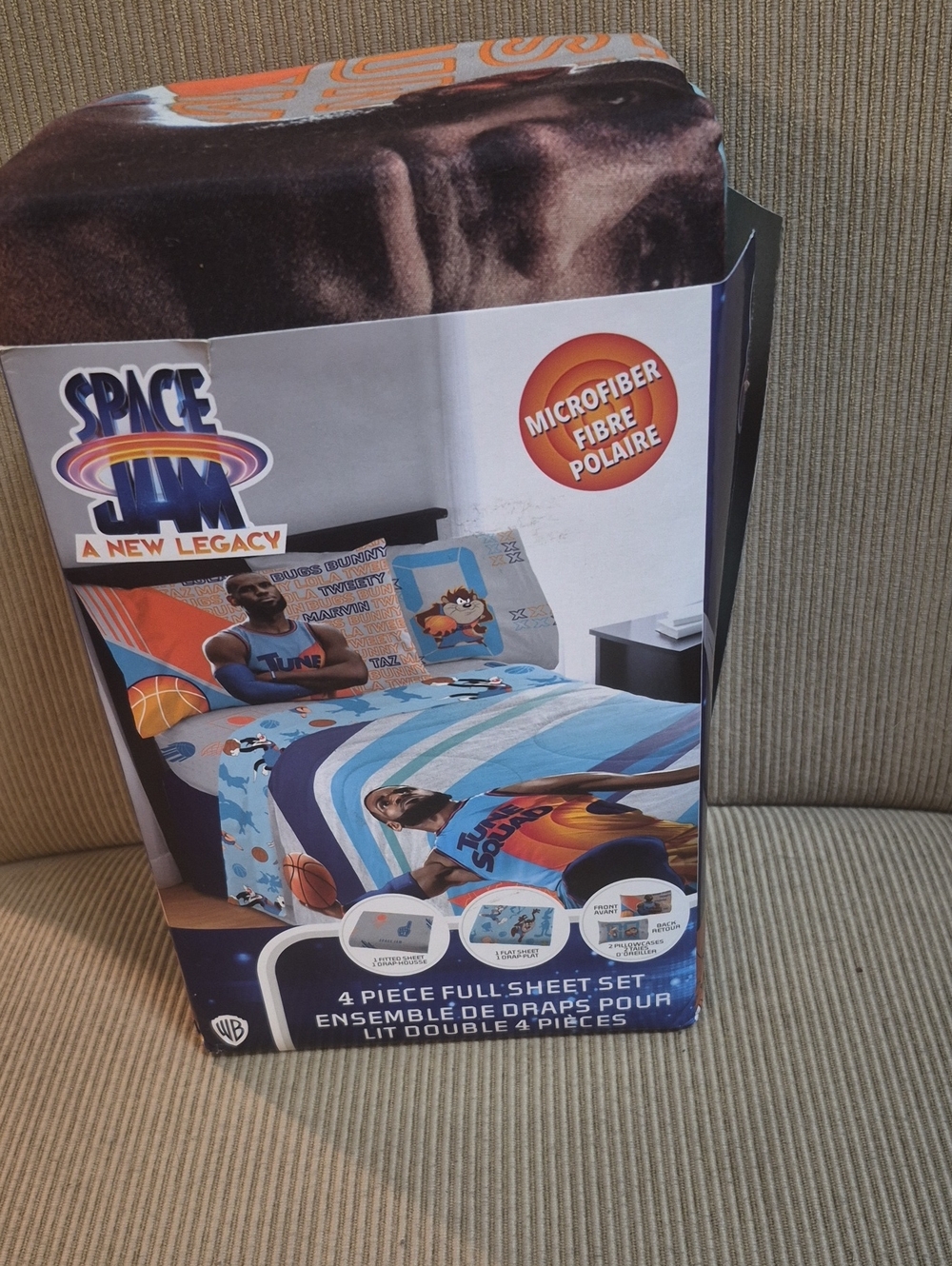 Space Jam A New Legacy Microfiber Sheet Set - Blue & Orange